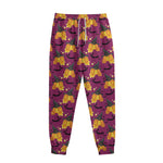 Cute Halloween Pumpkin Witch Print Sweatpants