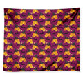 Cute Halloween Pumpkin Witch Print Tapestry