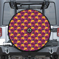 Cute Halloween Pumpkin Witch Print Tire Cover With Camera Hole