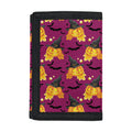 Cute Halloween Pumpkin Witch Print Trifold Wallet