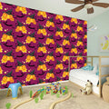 Cute Halloween Pumpkin Witch Print Wall Sticker