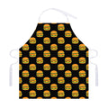 Cute Hamburger Pattern Print Adjustable Apron