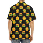 Cute Hamburger Pattern Print Aloha Shirt