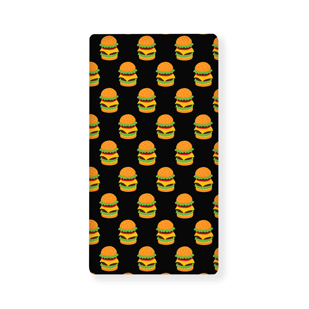 Cute Hamburger Pattern Print Baby Crib Sheet