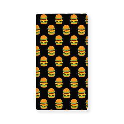 Cute Hamburger Pattern Print Baby Crib Sheet