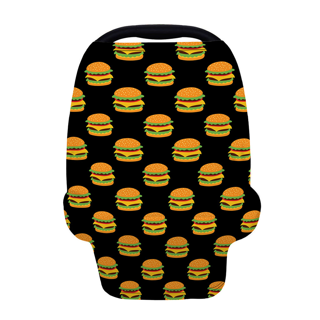 Cute Hamburger Pattern Print Baby Seat Cover
