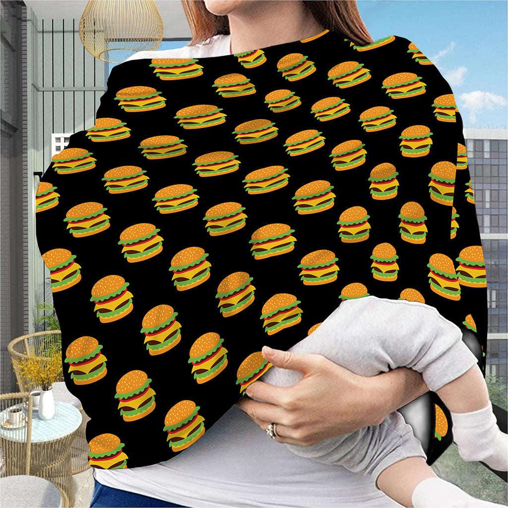 Cute Hamburger Pattern Print Baby Seat Cover