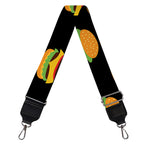 Cute Hamburger Pattern Print Bag Strap