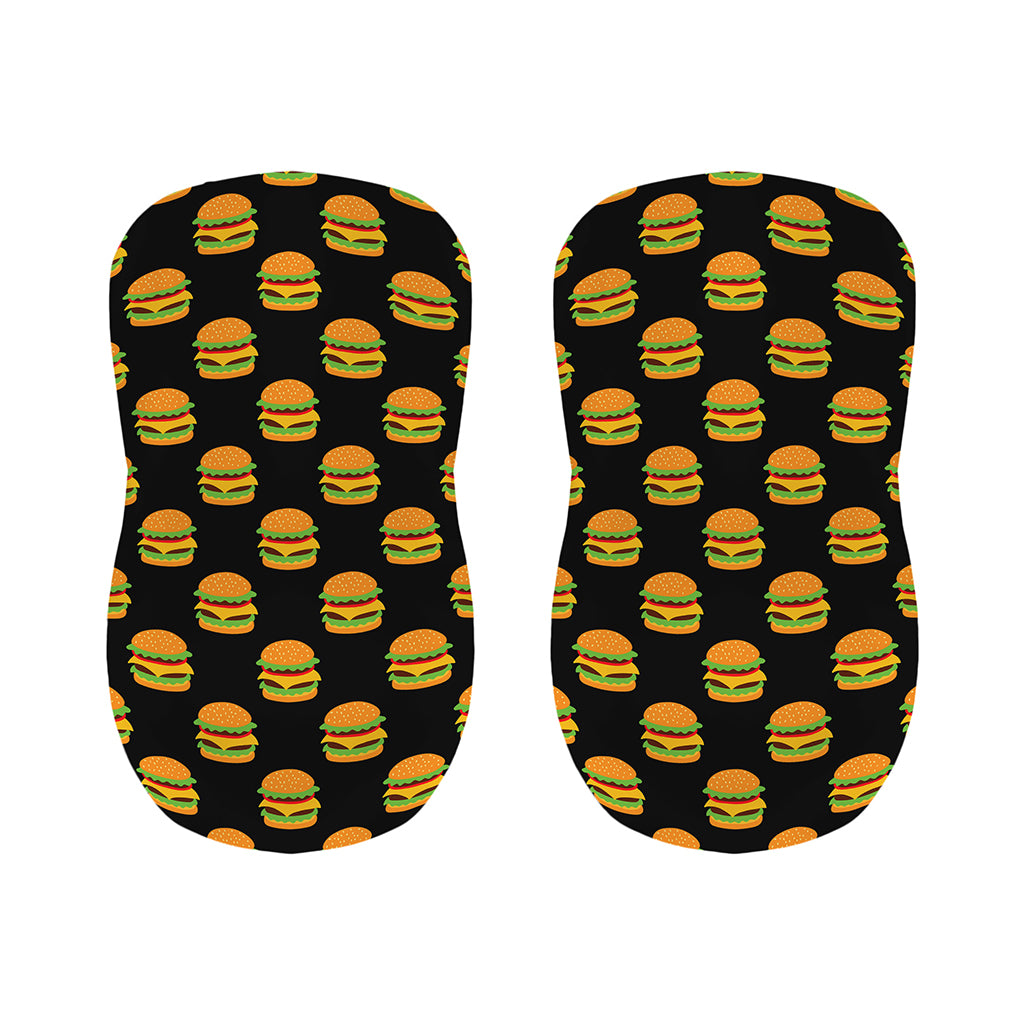 Cute Hamburger Pattern Print Bar Stool Covers