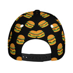 Cute Hamburger Pattern Print Baseball Cap