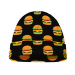 Cute Hamburger Pattern Print Beanie