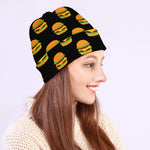 Cute Hamburger Pattern Print Beanie