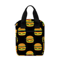 Cute Hamburger Pattern Print Bible Tote Bag
