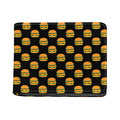 Cute Hamburger Pattern Print Bifold Wallet