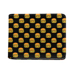 Cute Hamburger Pattern Print Bifold Wallet