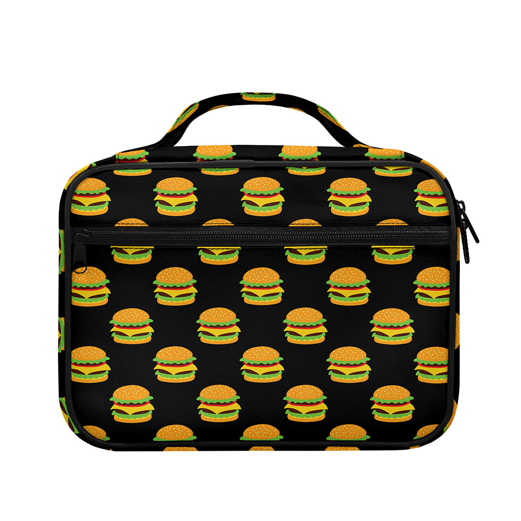 Cute Hamburger Pattern Print Briefcase Bible Bag