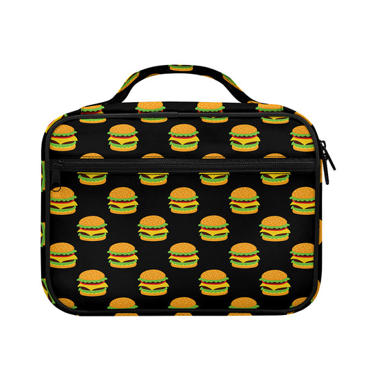 Cute Hamburger Pattern Print Briefcase Bible Bag