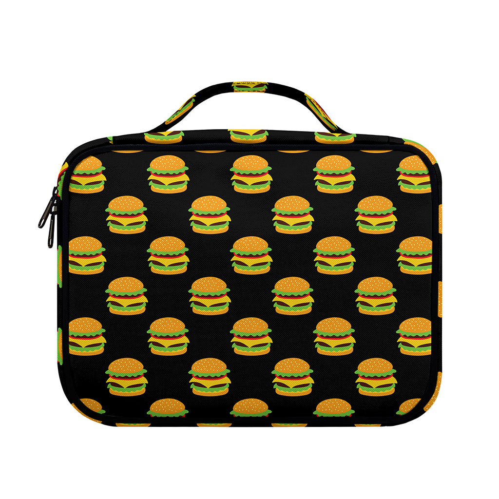 Cute Hamburger Pattern Print Briefcase Bible Bag