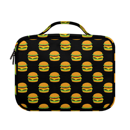 Cute Hamburger Pattern Print Briefcase Bible Bag