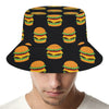 Cute Hamburger Pattern Print Bucket Hat