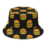 Cute Hamburger Pattern Print Bucket Hat