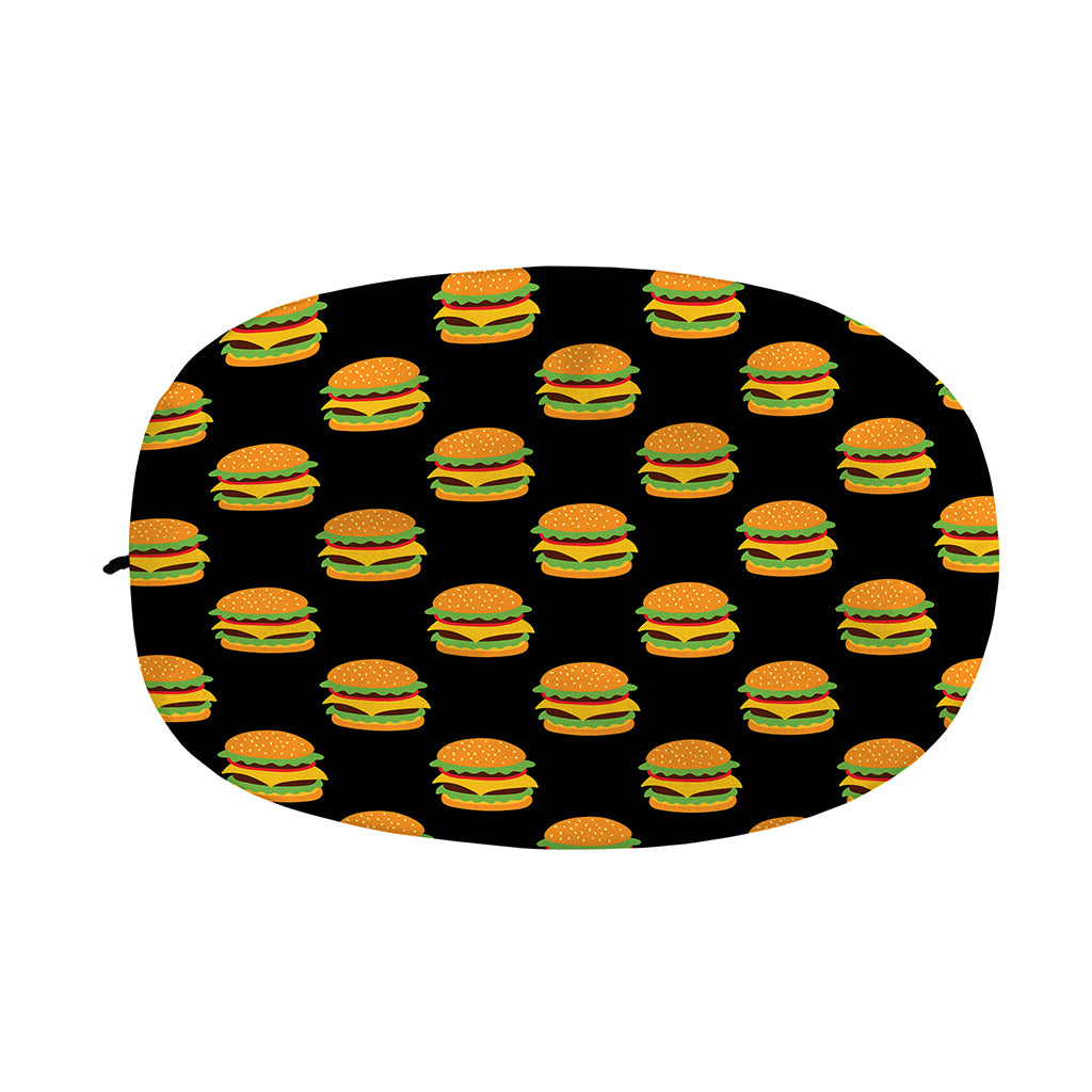 Cute Hamburger Pattern Print Car Side Mirror Covers
