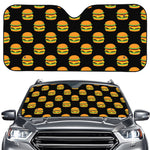 Cute Hamburger Pattern Print Car Windshield Sun Shade