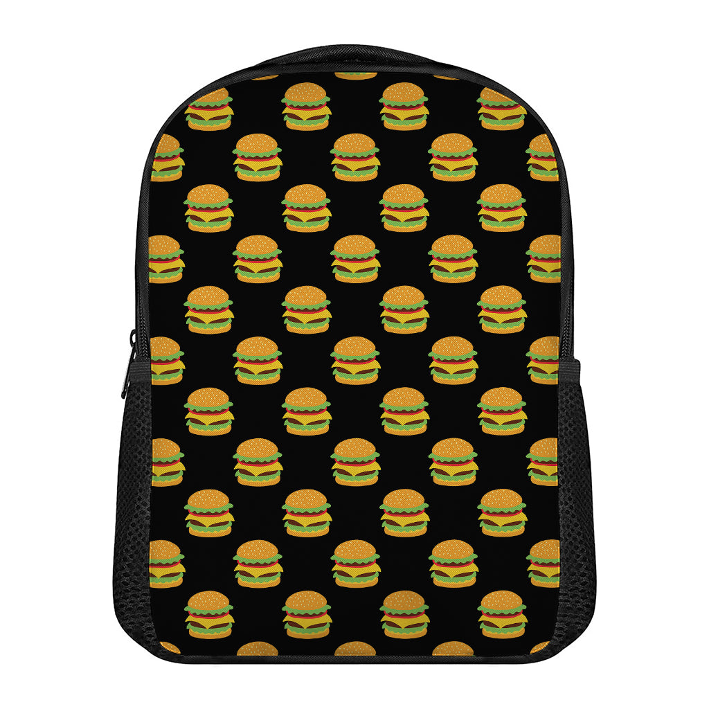 Cute Hamburger Pattern Print Casual Backpack