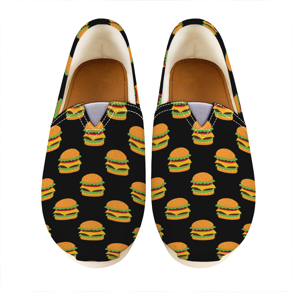 Cute Hamburger Pattern Print Casual Shoes
