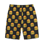 Cute Hamburger Pattern Print Cotton Shorts