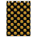 Cute Hamburger Pattern Print Curtain