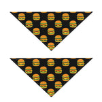 Cute Hamburger Pattern Print Dog Bandana