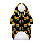 Cute Hamburger Pattern Print Dog Zip Up Hoodie