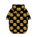 Cute Hamburger Pattern Print Dog Zip Up Hoodie