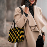 Cute Hamburger Pattern Print Double Strap Bible Bag