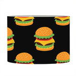 Cute Hamburger Pattern Print Drum Lamp Shade