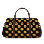 Cute Hamburger Pattern Print Duffle Bag