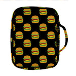 Cute Hamburger Pattern Print Front Pocket Bible Bag