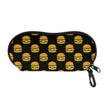 Cute Hamburger Pattern Print Glasses Case