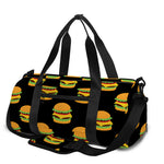 Cute Hamburger Pattern Print Gym Bag