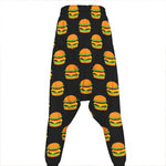 Cute Hamburger Pattern Print Hammer Pants