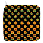 Cute Hamburger Pattern Print Hand Towel