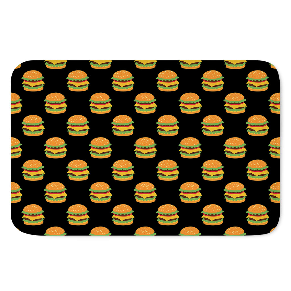 Cute Hamburger Pattern Print Indoor Door Mat
