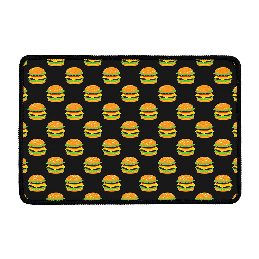 Cute Hamburger Pattern Print Kitchen Mat
