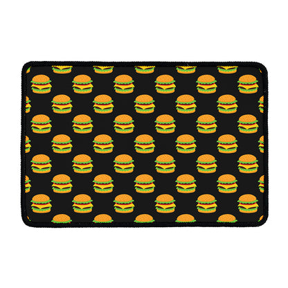 Cute Hamburger Pattern Print Kitchen Mat