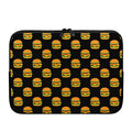 Cute Hamburger Pattern Print Laptop Sleeve