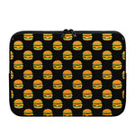 Cute Hamburger Pattern Print Laptop Sleeve