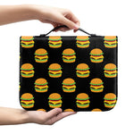 Cute Hamburger Pattern Print Leather Bible Cover