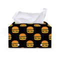 Cute Hamburger Pattern Print Leather Tissue Box Cover