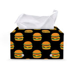 Cute Hamburger Pattern Print Leather Tissue Box Cover